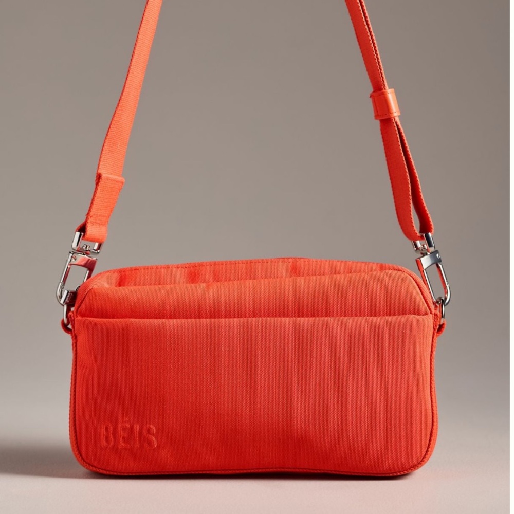 BEIS The Travel Crossbody in Flame NWT